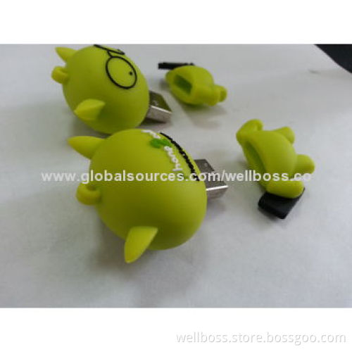Customized Fashionable/Popular Cartoon USB Memory Sticks with Logo Printing